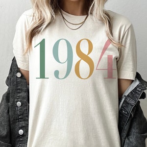 Birthday Year shirt,  30th birthday Gift for women, Birth date Shirt, Women Birthday gift, Seniors 2024, Vintage, Retro, 40th Birthday Gift