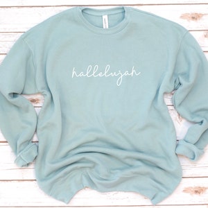 Christliches Sweatshirt, Halleluja, Jesus, Fleece, neu gemacht, Bibel Shirt, Vers Shirt, Bibel Vers, Geschenk für Freund, Geschenk für Frauen, Ostern