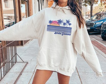 Übergroßes Sorority Beach Shirt, übergroßes Vintage Surf-T-Shirt, Delta gam Sweatshirt, Kappa Delta, Delta Zeta Hoodie, Kappa Kappa gama