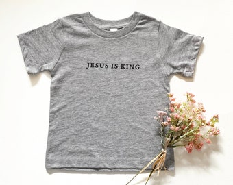 Youth Jesus is King Shirt, Christian Kids shirt, Toddler Tee, Jesus, Make Heaven Crowded, Baby, Infant tee, Boys, Girls Easter shirt