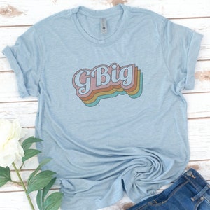 Big Little Reveal, Sorority Shirt, Big Little Reveal, Retro, Rainbow, Vintage, GBig, Twin, GGBig, GGGBig, Recruitment, Sorority Gift