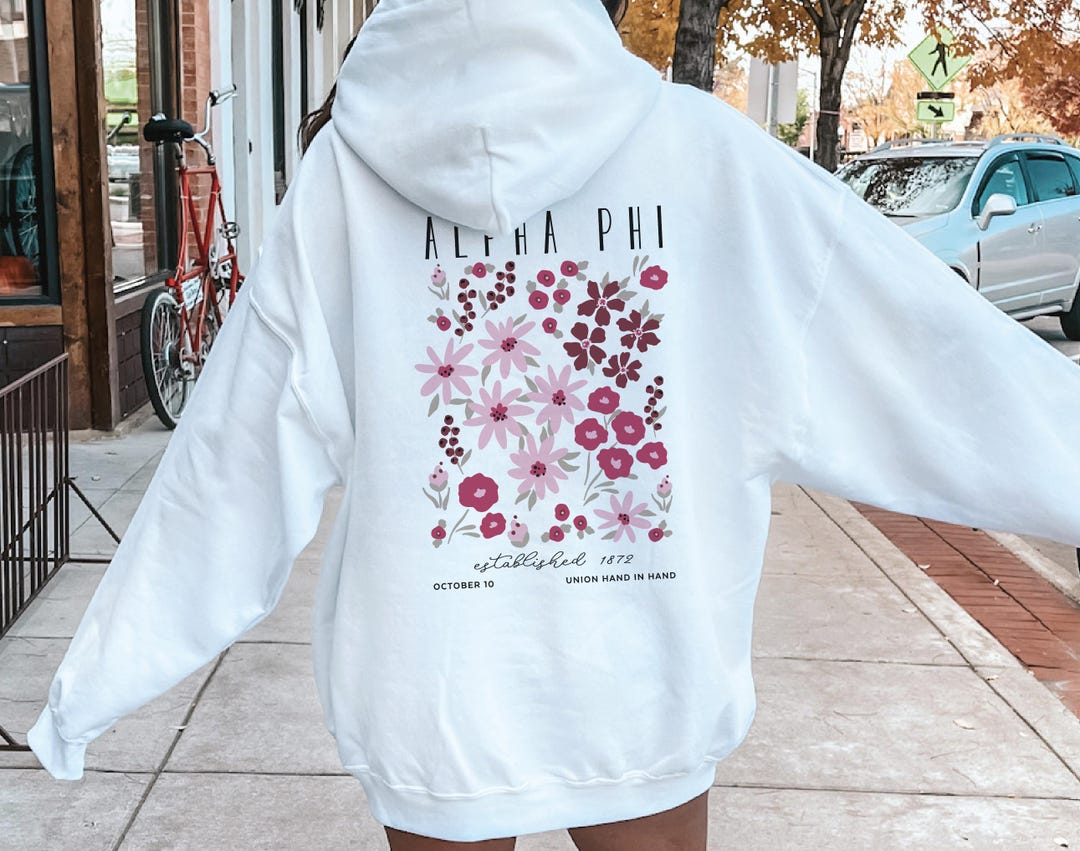 Emerson Coast Tie Dye Sorority Sweatshirt Apparel Alpha Phi Tie