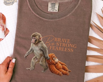 Be Brave Like Punch! Team Punch Comfort Colors® T-Shirt, Baby Monkey Punch Shirt, Punch Tsthirt, Punch Tee, gift for teacher, teacher gift