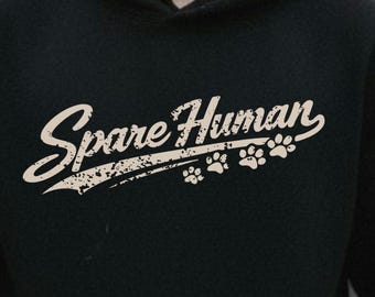 Camiseta de repuesto para papá perro humano, camiseta divertida para perro, camiseta humorística para padres de mascotas, regalo para amantes de los perros, sudadera con capucha unisex, sudadera con capucha para mamá perro, regalo para padres de perros