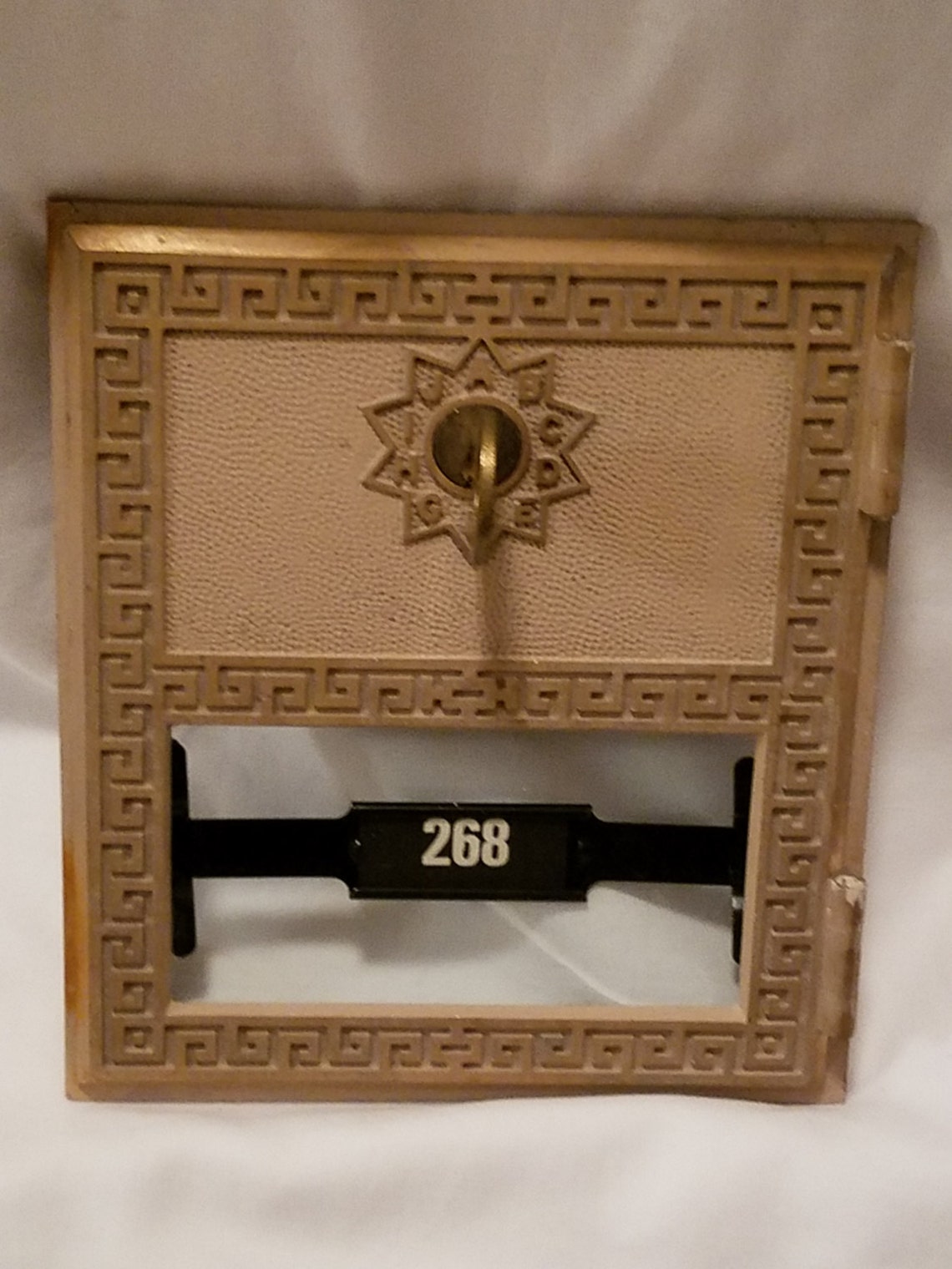 Vintage Brass Post Office Mailbox Door Cover by Auth Elec 1970 Etsy