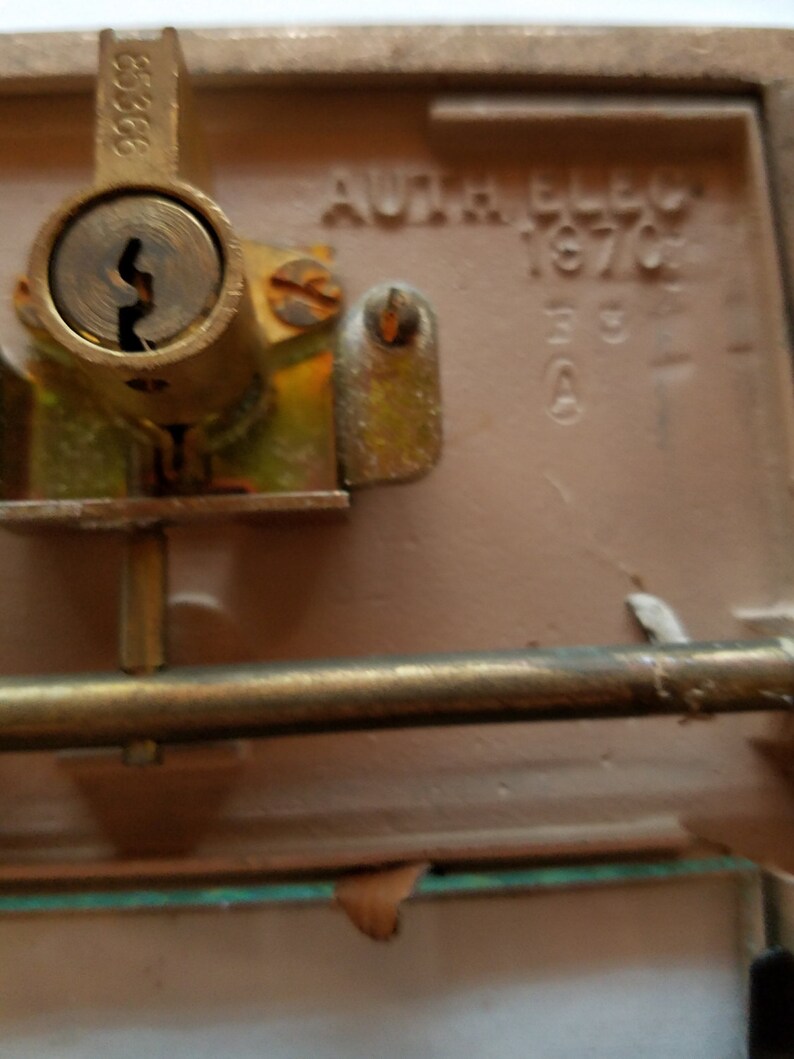Vintage Brass Post Office Mailbox Door Cover by Auth Elec 1970 Etsy