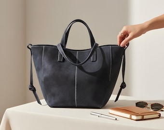 Women’s Leather Shoulder Bag, Retro Luxury Crossbody Purse, Small Designer Style Handbag