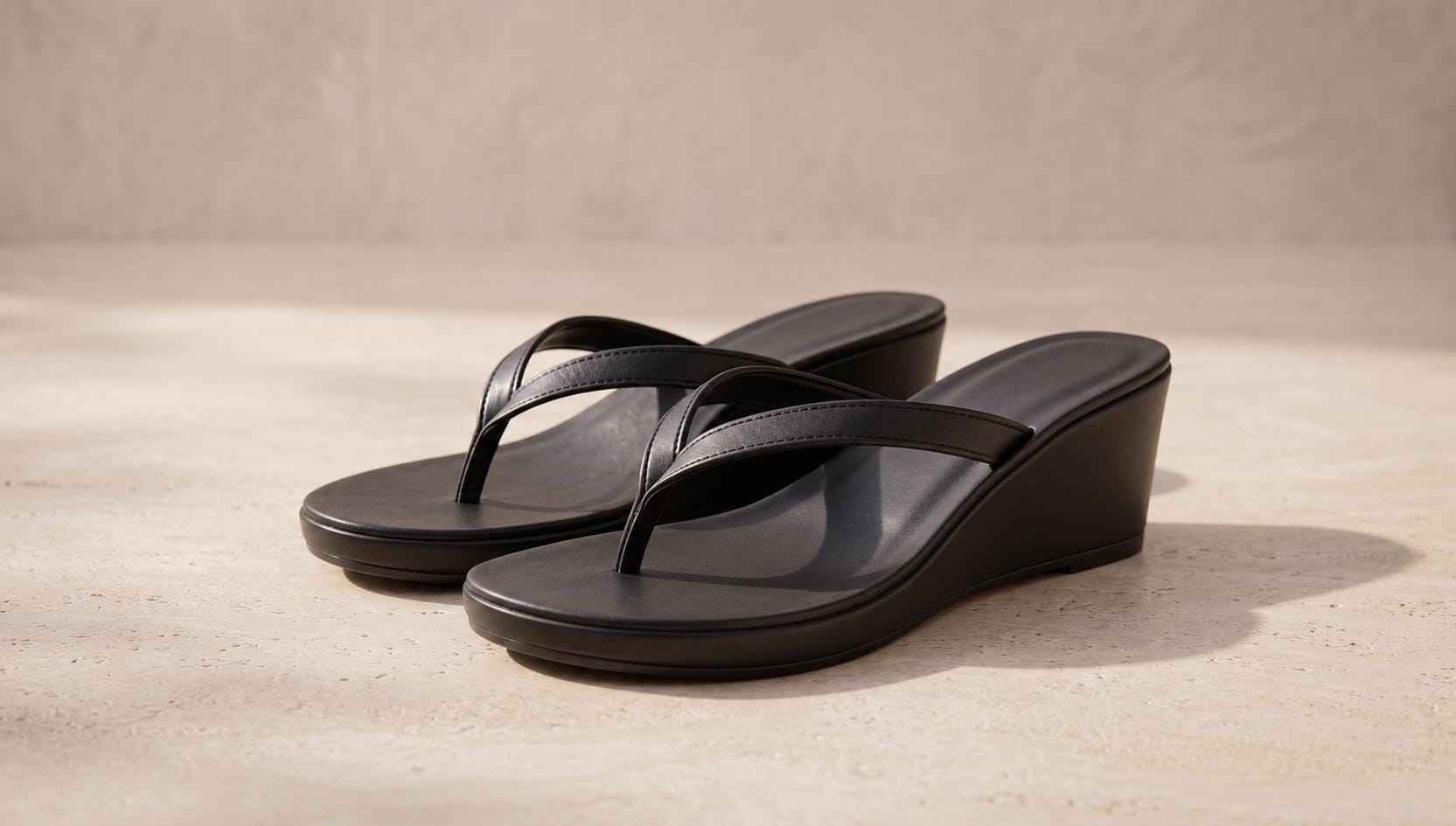 Black Thong Platform Sandals - Etsy