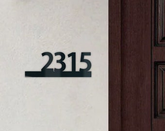 Custom Address Plaque Number Sign Acrylic Modern House Numbers VWAQ NAS16