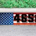 Personalized American Flag Curb House Number Decal Custom USA Vinyl ...