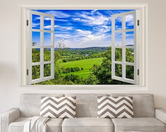 Window Wall Decal Etsy