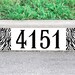 Custom USA Flag Curb Decal Curbside Address Numbers Sticker Patriotic ...
