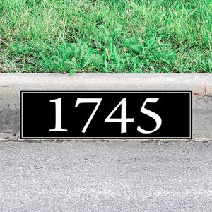 Personalized Curbside Street Number Decal Custom Curb Address Sticker Outdoor Decor - VWAQ - PCCD19