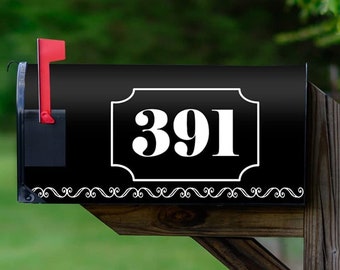 Personalize Mailbox Cover Magnetic Mailbox Wrap Home Decor Custom Magnetic Mailbox Cover Magnetic Mailbox Numbers - VWAQ PMBM14