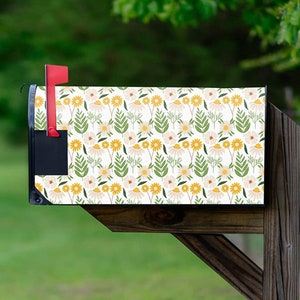 Floral Pattern Mailbox Covers Magnetic Spring Seasonal Decor - VWAQ MBM41