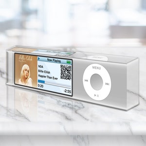 Acrylic Sign Custom Song QR Code Music Plaque Couples Gift Wedding Anniversary VWAQ - ACS104