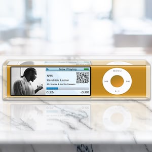 Couples Wedding Gift QR Code Sign Music Plaque Acrylic Custom Song VWAQ - ACS100