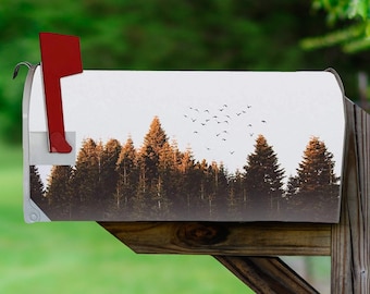 Fall Mailbox Covers Magnetic Forest Decorative Mailbox Wraps - VWAQ MBM5
