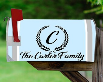 Customized Monogram Mailbox Covers Magnetic - Personalized Mailbox Decor - VWAQ PMBM4
