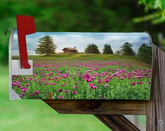 Flower Field Mailbox Cover Decorative Spring Mailbox Magnet - VWAQ MBM7