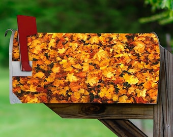 Leaves Mailbox Covers Magnetic Fall Autumn Forest Decorative Mailbox Wraps - VWAQ MBM35