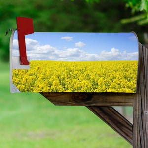 Flower Scene Mailbox Covers Magnetic Spring Mailbox Floral Magnet Cover - VWAQ MBM24