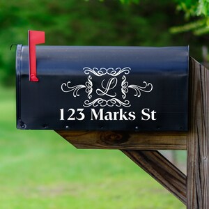 Modern Mailbox Large House Numbers Vinyl Lettering Decal - Curb Appeal Mailbox Sticker Set (VWAQ TTC6)