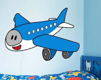 Airplane Nursery Boys Room Decor - Aviation Gifts Kids Room Decals (VWAQ PAS32)