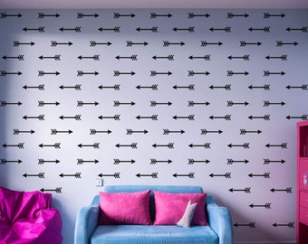 Arrow Wall Decor Nursery Decal Girly art - Pack of 100 Peel and Stick Arrows Wall Stickers for Kids (VWAQ)