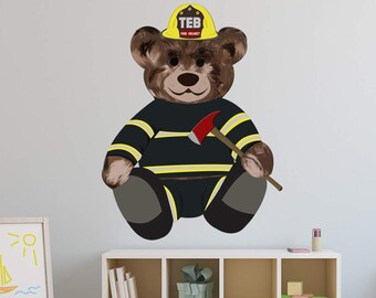 firefighter teddy bear