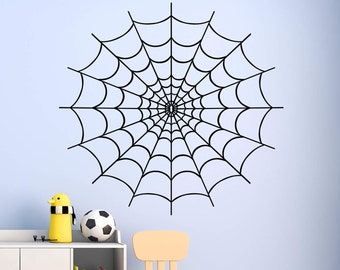 sticker decal car bike bumper halloween spooky kid horror macbook spider web