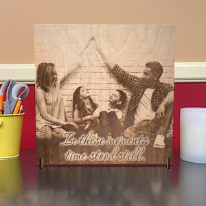 Custom Portrait From Photo On Wood Burning Engraving (VWAQ WD4)