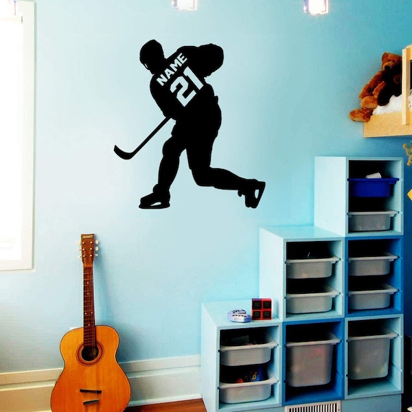 Hockey Wall Decal Etsy