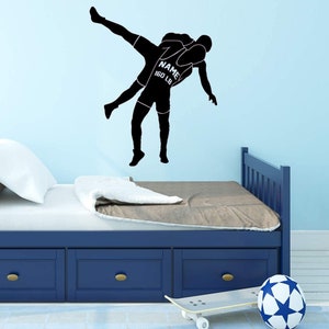 Wrestling Wall Sticker Custom Boys Room Decor Personalized Sports Decal - VWAQ - CS25