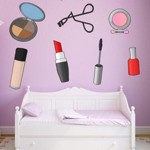Makeup Wall Decals - Cosmetic Wall Decor Stickers VWAQ - PAS27