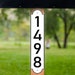 Custom USA Flag Curb Decal Curbside Address Numbers Sticker Patriotic ...