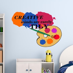 Trust Your Creativity Wall Decal Peel and Stick Kids Room Artist Wall Decor - PAS48 - VWAQ