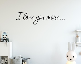 Vinyl Decal I Love You PLS03 I Love You Always Wall Decal
