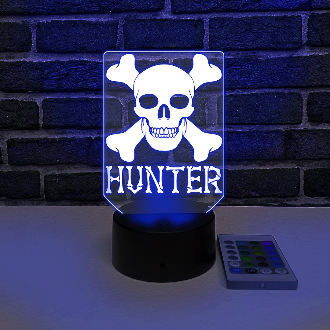 Custom Human Led Human Skull Custom Acrylic LED Desk Lamp Pirate Flag Decor (VWAQ ACR48 ...