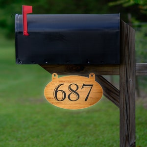 Custom Metal Large Modern House Address Plaque Numbers Sign ...