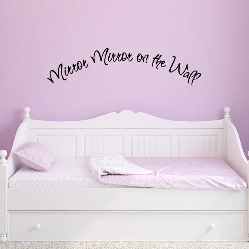 Mirror Mirror on the Wall Vinyl Wall Decal Quote Vinyl Etsy
