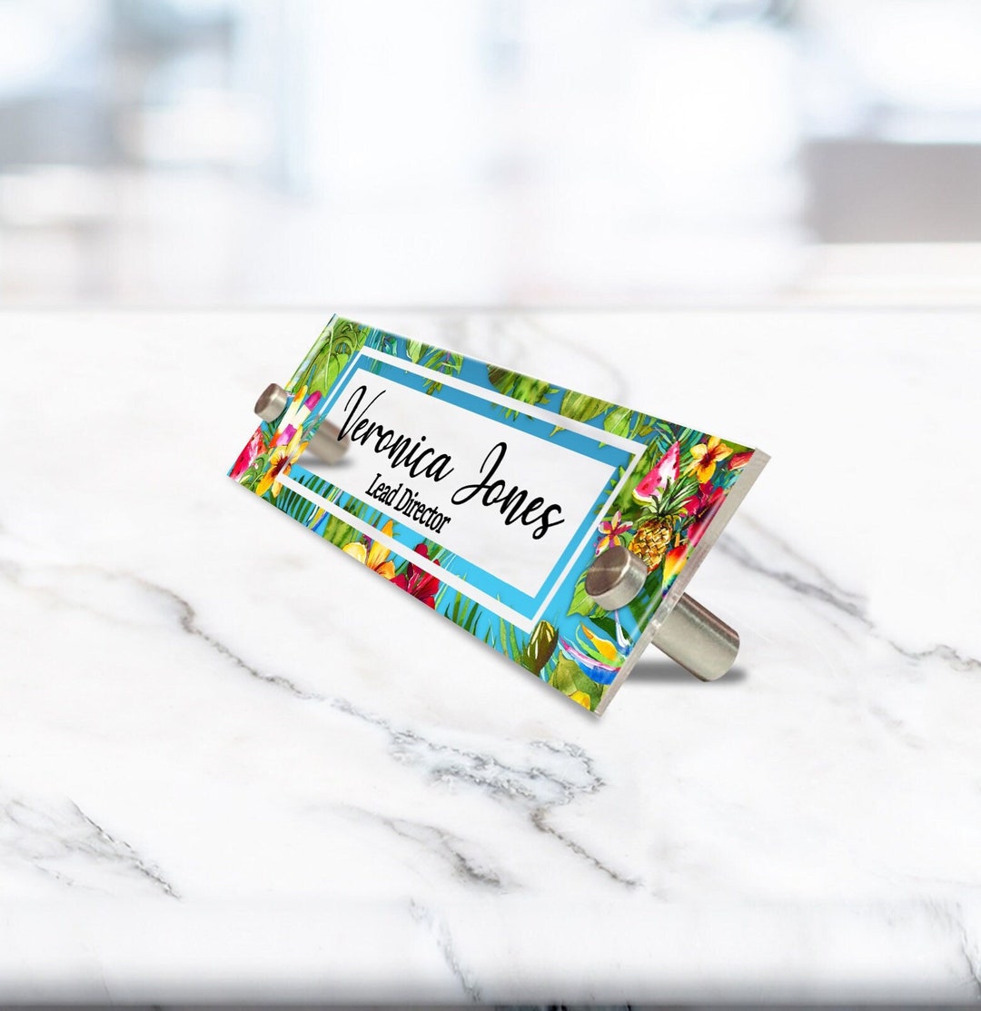 Office Door Name Plate, Acrylic Sign, Aesthetic Decor for Desk or Wall ...