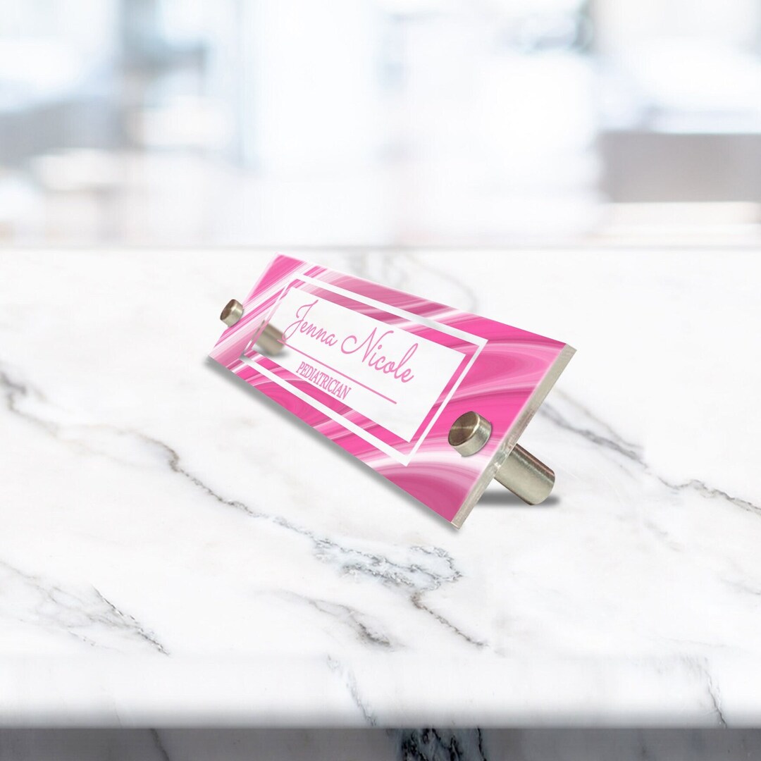 Aesthetic Decor, Acrylic Sign Office Door Name Plate for Desk or Wall ...