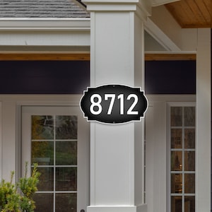 Address Numbers Sign, Aluminum House Numbers, House Number Sign, Address Sign for House, Custom Sign, Metal House Plaque - VWAQ-AS3S1