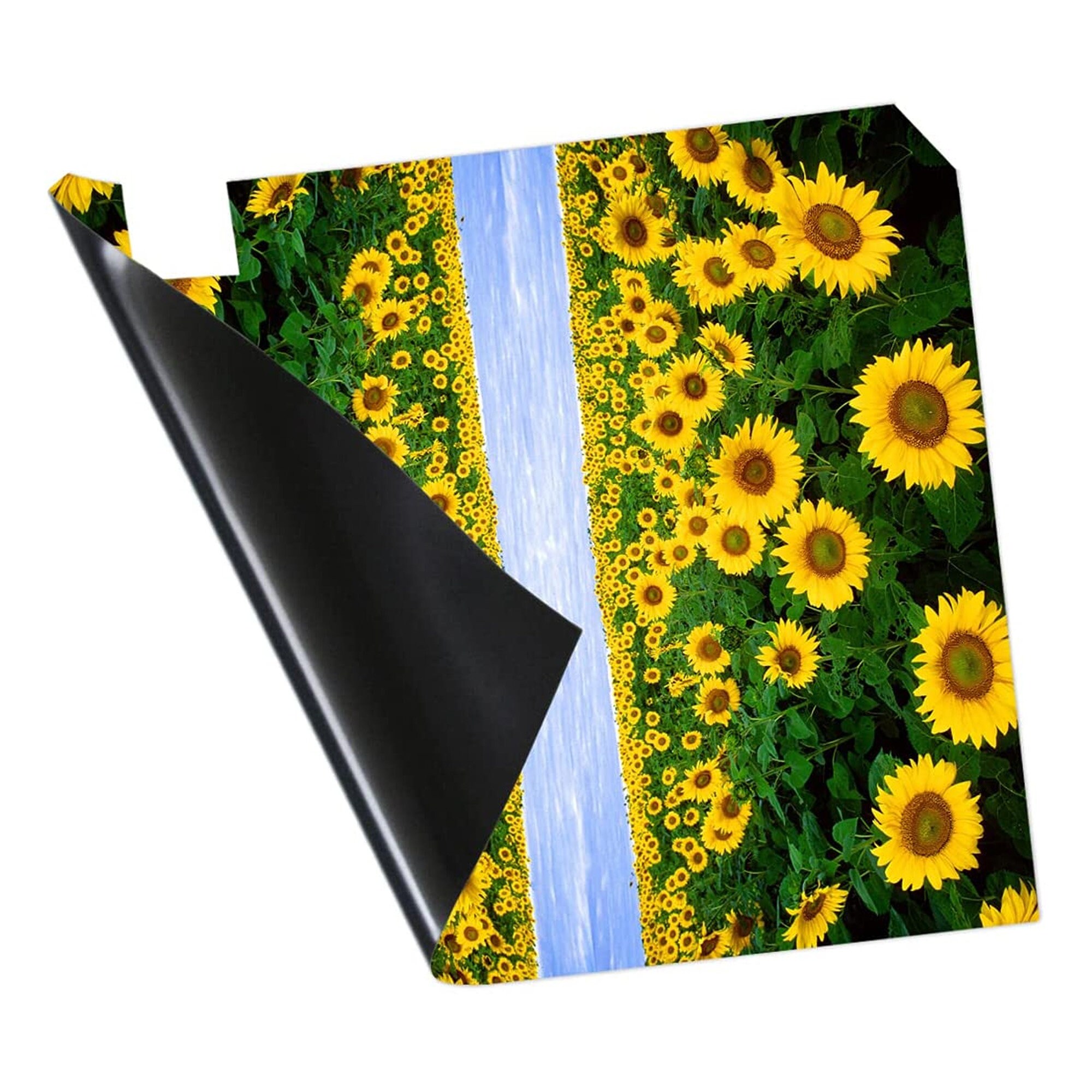 Sunflower Magnetic Mailbox Cover Large Size 21" X 18" Yellow Floral Post Letter Box Wraps For Outdoor Garden Yard Home Decor (21 X 18in