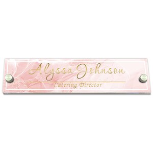 Aesthetic Decor Acrylic Sign Office Door Name Plate for Desk or Wall ...