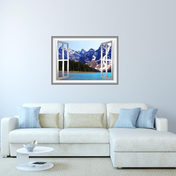 Window Frame Wall Decal 3D Wall Art Home Decor Beautiful Etsy