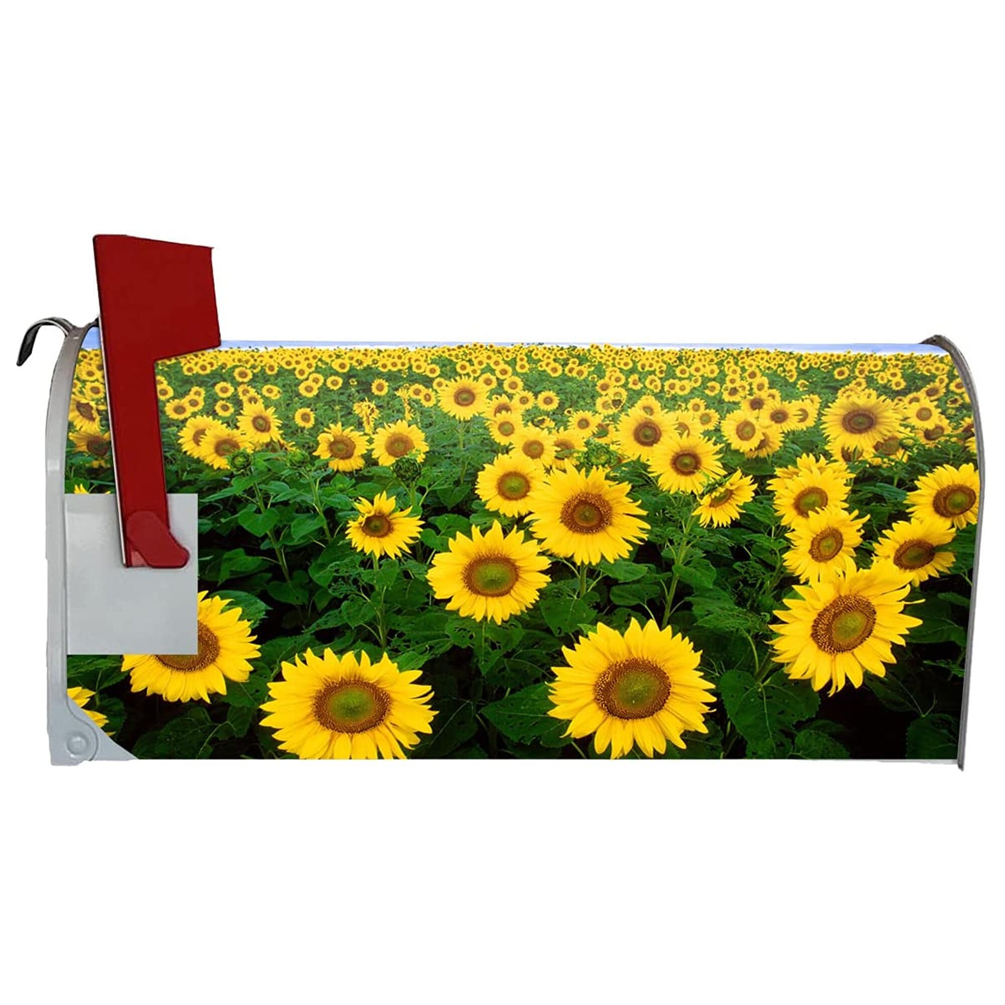 MOFEIYUE Butterfly Floral Sunflower Magnetic Mailbox Cover for Home Garden Yard Deco Makeover Mail Wrap MOFEIYUE Butterfly Floral Sunflower Magnetic Mailbox Cover for Home Garden Yard Deco Makeover Mail Wrap