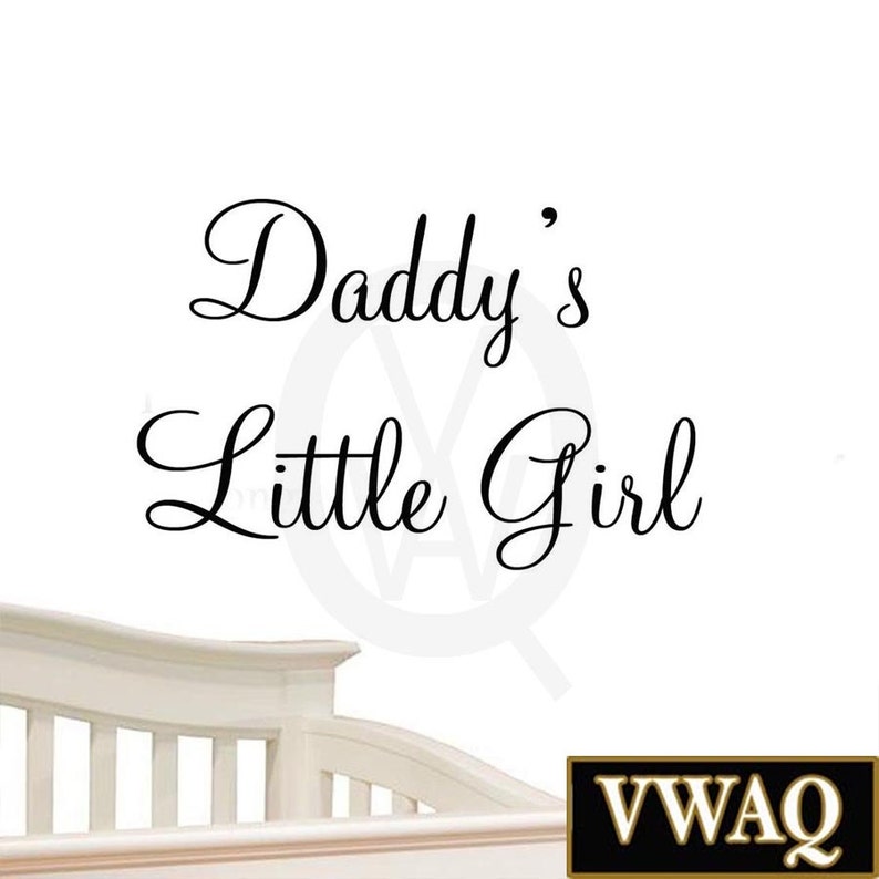 daddy's little girl wall decal nursery wall quotes baby | etsy