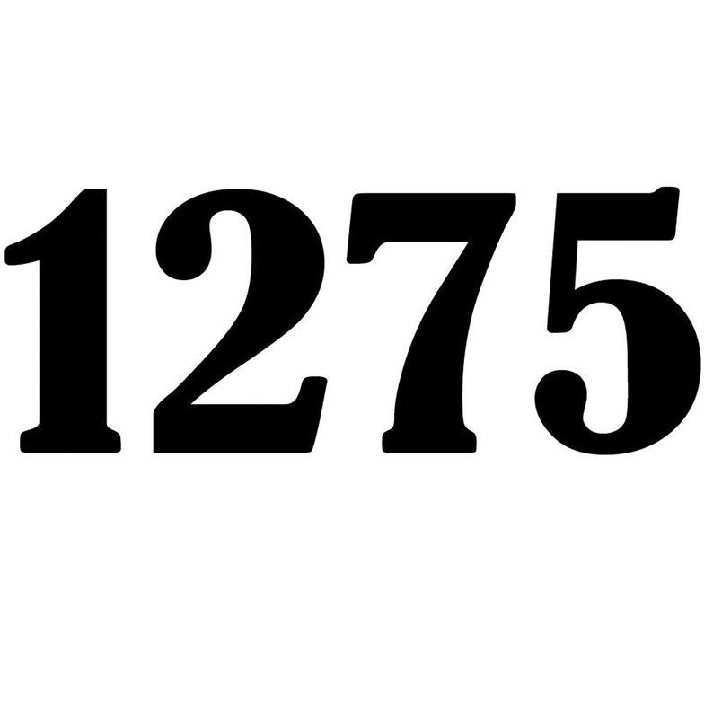 Mailbox Numbers Custom Mailbox Decal Personalized Gift Etsy